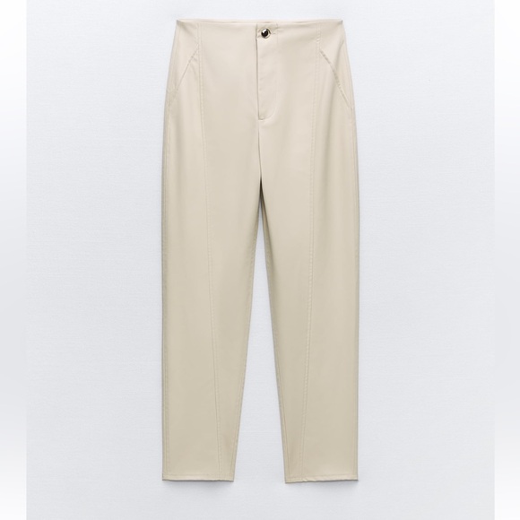 FAUX LEATHER PANTS - Picture 1 of 2